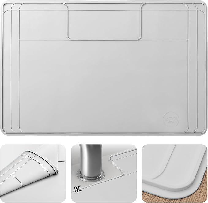 The Original Under Sink Mat - Silicone Waterproof mat, Trimmable, Easy to Clean, Kitchen Cabinet Liner, Undersink Waterproof mat, Disinfection Surface - 31" x 22" or Smaller