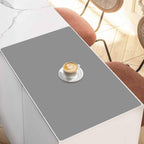 24"x32"(60cmx80cm) Silicone Mat for Kitchen Counter, Heat Resistant Non-Slip Countertop Protector, Waterproof Silicone Craft Mat for Kitchen Island, Light Gray