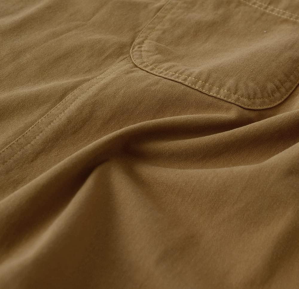 Soft Cotton Linen Apron for Women - Non-tie Cross Back Apron with Pockets, Great for Florist and Kitchen