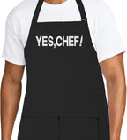 Personalized Chef Apron for Men, Custom Embroidered Design, Professional Kitchen Cooking BBQ Grilling for Dad, Decorated in USA