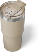 RTIC 20oz Essential Tumbler with Lid, Insulated, Stainless Steel, Metal, Double Wall Vacuum-Insulation, Ceramic Lined, Travel Cup for Iced Coffee, Tea, Hot and Cold Drink, Beach