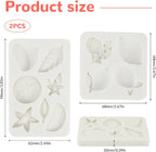 2 Pcs Mini Lemon Fondant Molds,Summer Fruit Silicone Molds for Gummy,Baking Cake,Cupcake Topper DIY Crafts