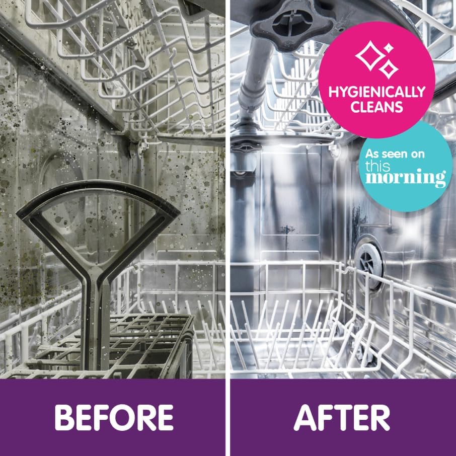 Vamoosh 6-in-1 Dishwasher Cleaner | Natural Citric Acid Cleaning Formula | Limescale Removal | Grease Elimination | Eco-Friendly | Made in the UK | 50g (Pack of 2)