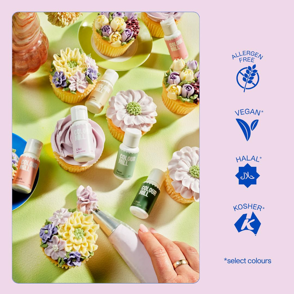 Colour Mill Oil-Based Food Coloring, 20 Milliliters Lilac