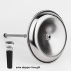 Wine Decanter Drying Stand with Silicone Head to Prevent Scratches-Detachable Shelf Decanter Rack Holder with Drip Catching Base with Wine Bottle Stopper, Decanter and Wine Glass NOT Included