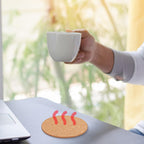 180 Pack 3.5 Inch Round Cork Coasters, Cork Drink Coasters for Drinks, Suitable for Tabletop, Decor, Resistant, DIY Project