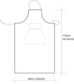 Artist apron/Long apron (Vandyke Brown)