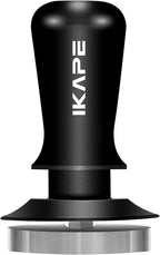 IKAPE 39.25mm Espresso Tamper, Black Premium Barista Coffee Tamper with Calibrated Spring Loaded, 100% Flat Stainless Steel Base Tamper for Espresso Machine
