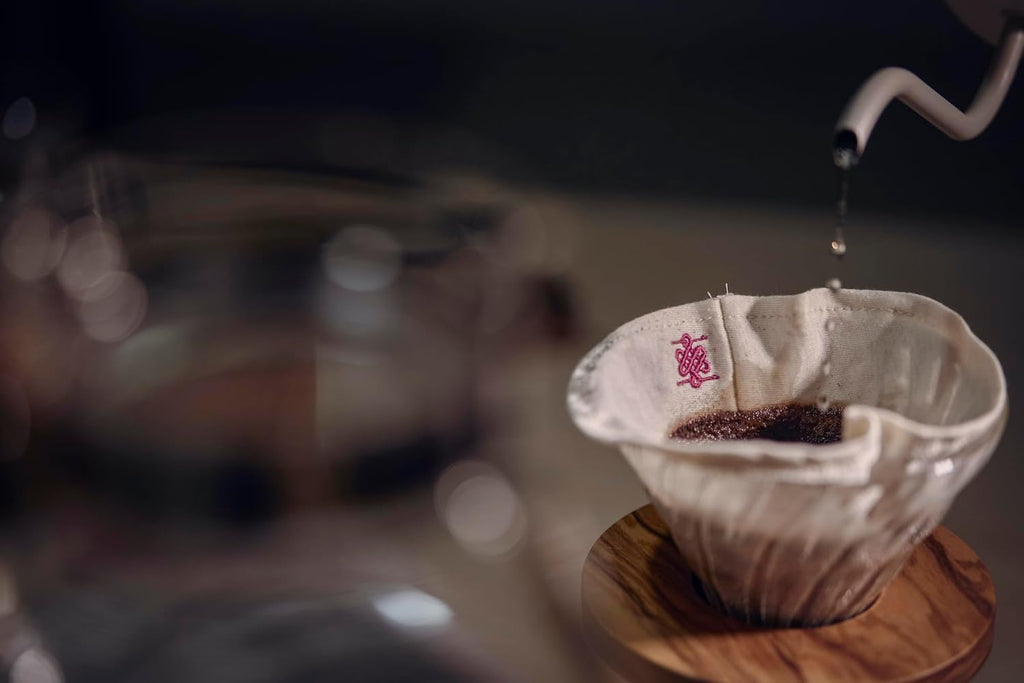 (3-PACK) ATHIA coffee filter for Chemex, Hario V60, 100% cotton Reusable Cone Shape Cloth Filter, 3-pack for 1-4 Cup Pour-over Drippers, Eco-friendly Alternative to Paper Filters