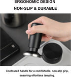 TFSWUFI 53mm Espresso Tamper,Spring Loaded Tamper with Stainless Steel Ripple Base,Compatible with 53mm Portafilter,Coffee Tamper for Coffees Enthusiast and Home Barista