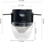 Stainless Steel Pour Over Coffee Dripper with Food-Grade PP Cup – Foldable, Reusable Filter for 1–2 Cups – Paperless, Portable & Easy to Clean – Perfect for Travel Camping Office
