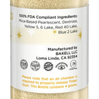 Bakell - Champagne Gold Tinker Dust Edible GLitter (4g, 1x Mini Spray Pump) for Food, Desserts, and Beverages!