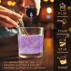 Brew Glitter Light Purple Edible Drink Glitter 1x 4g Jar for Cocktails, Beer, & Beverages