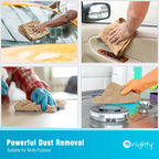 Orighty Microfiber Cleaning Cloth, 12 Pack Microfiber Towels for Cars, Highly Absorbent Car Cleaning Supplies, Lint Free Cloths Clean Rags for Car Care, House, Kitchen, 12x12 inch, Brown