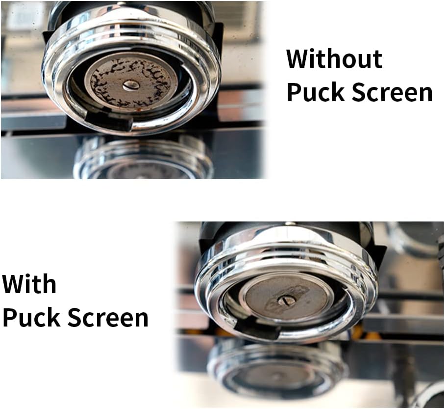 watchget 53 Espresso Puck Screen - Lower Shower Screen - 1.7mm Thickness Metal Reusable Coffee Filter for 54mm Protafilter Basket 316 Stainless Steel 150μm