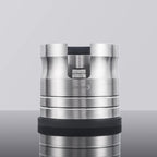 Portafilter Holder - Espresso Tamping Station Crafted from Solid 304 Stainless Steel for Most 58mm Portafilters with Adjustable Height Screw | Stable and Efficient Puck Preparation