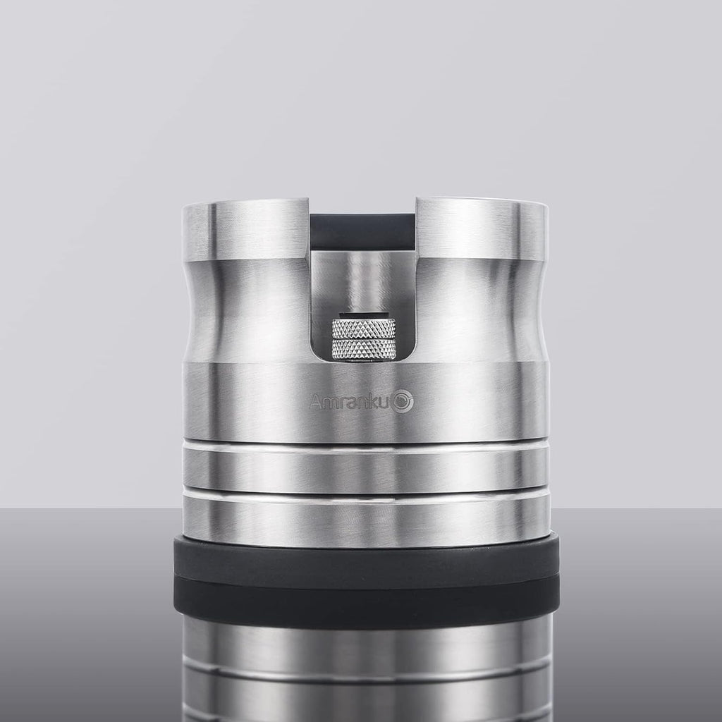 Portafilter Holder Crafted from Solid 304 Stainless Steel | Espresso Tamping Station with Stable and Efficient Puck Preparation | Non-Slip Base | Ideal for 54mm Espresso Machines Portafilter