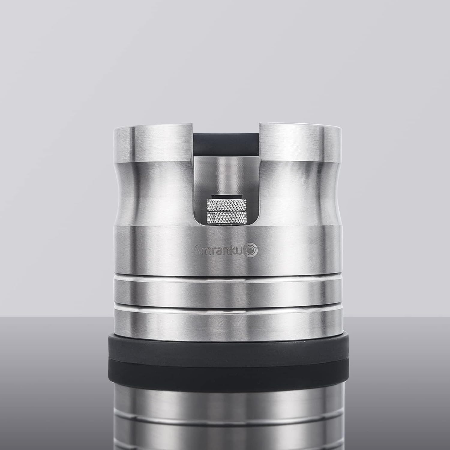 Portafilter Holder Crafted from Solid 304 Stainless Steel | Espresso Tamping Station with Stable and Efficient Puck Preparation | Non-Slip Base | Ideal for 54mm Espresso Machines Portafilter