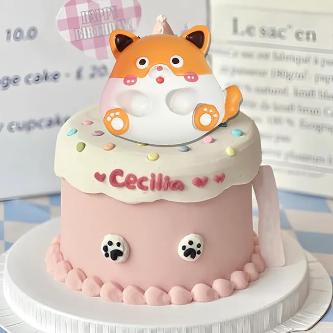 1Pcs Cute Puppy Candy Fondant Mold, Animal Dog Cake Decoration Fondant Molds, for Kitchen Baking Bread Chocolate Cupcake Toppers Jelly Resin Craft Clay Bath Ball Reusable