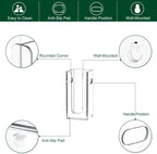 Disposable Coffee Cup Dispenser with Handles, Countertop or Wall Mount Hot/Cold Drink Cup and Lid Holder - Bathroom/Kitchen/Office Acrylic Cup Lid Storage Organizer (1 Compartment, Clear)