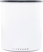 AirScape Planetary Design Kilo Coffee Storage Canister - US Patented Inner Plunger Lid Removes Excess Oxygen - DON'T buy airtight, BUY AIR-LESS - Holds 2.2 lbs Coffee Beans - (Matte White)