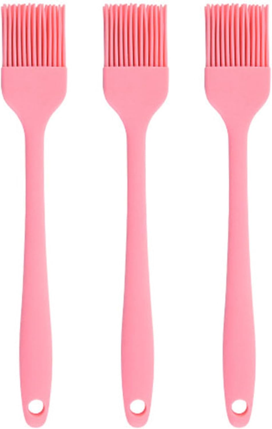Silicone brush, Oil Brush for BBQ Kitchen Cooking Baking and Grilling(3 PCS,Pink)