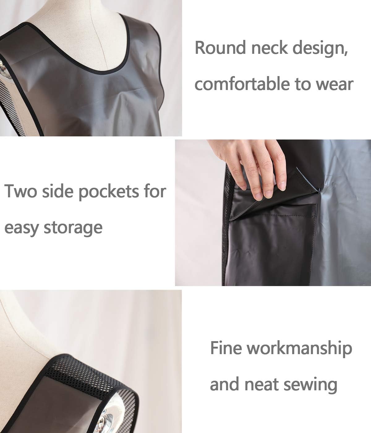 NEWGEM Japanese Linen Cross Back Cooking Aprons for Women Men with Pockets Cute for Baking Kitchen