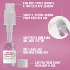 Bakell - Pink Rose Tinker Dust (4g, 1x Mini Spray Pump) Edible Glitter for Food, Desserts, and Beverages!