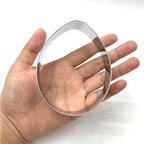 LILIAO Easter Cookie Cutter Set, 3-pc, Egg, Bunny and Carrot, Stainless Steel