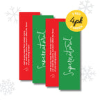 Supernatural Plant-Based Food Coloring - Red & Green Natural Food Dye Powders, Hyper-Concentrated, Vegan, No Artificial Dyes for Holiday Baking (4 Packets)