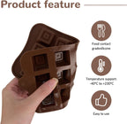 4 Pcs Chocolate Silicone Molds for Candy, Food Grade No-Stick Baking Molds with Different Shapes (4 Styles)