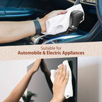 H4N Microfiber Cleaning Cloth Roll, 85 Pack Micro Fiber Wash Cloths for Car, Tear Away Towels, Ultra Absorbent Dish Rags, Non-Abrasive, Reusable and Washable Household Supplies, 11.81" x 11.81", White