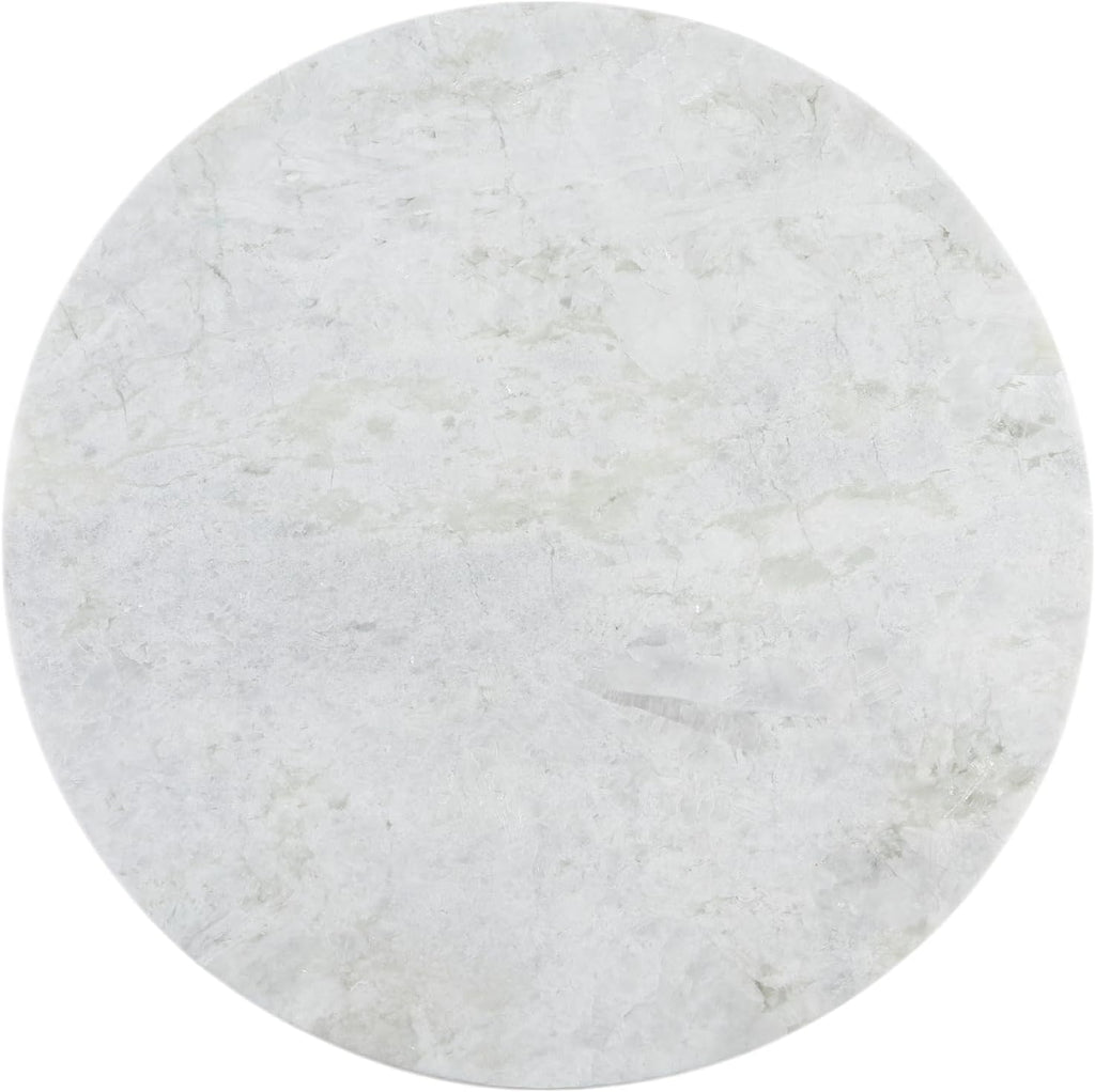 Koville Lighe Gray Marble Stone Cutting Board, Non-Stick Dough Pastry and Cutting Boards for Kitchen Counter, 16" Marble Cheese Board for Baking, Charcuterie, Trivet, Round Serving Slab for Countertop