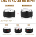 54mm Coffee Tamper and Distributor, Dual Head Coffee Leveler Fits for 54mm Breville Portafilter, Adjustable Depth Espresso Hand Tampers, Professional Barista Espresso Distribution Tool