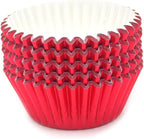 Standard Red Foil Cupcake Liners Muffin Baking Cups for Party and More, 100-Count