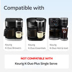 Reusable Keurig K-Duo Coffee Filter for K-Duo Hot & Iced(Gen 2), K-Duo, K-Duo Essential Brewers Only - Carafe Basket Permanent Coffee Filters for Keurig K Duo Coffee Makers