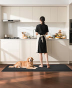 Ophanie Kitchen Mats for Floor, 3/4 Inch Thick Kitchen Rugs, 24'' x 70'' Anti Fatigue Standing Cushioned Mat, Waterproof,Comfort Ergonomic Mat for Office, Home, Sink, Black Non-Slip Bottom