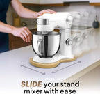 Ibyx Bamboo Mixer Slider – Compatible with Cuisinart Stand Mixer 12-Speed 5.5 Qt – Countertop Appliance Sliding Tray (Natural)