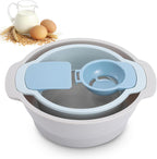 Multifunctional Flour Sifter for Baking, Egg Separator, Mixing Bowl & Scraper, 4-in-1 Baking Tool Set for Pastry & Cupcakes, Send Goods from Local Warehouse