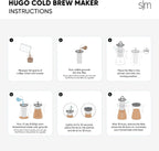 Simple Modern Hugo Cold Brew Coffee Maker | Airtight Pitcher with Fine Mesh Filter | Iced Tea Brewer | 1.5 Quart