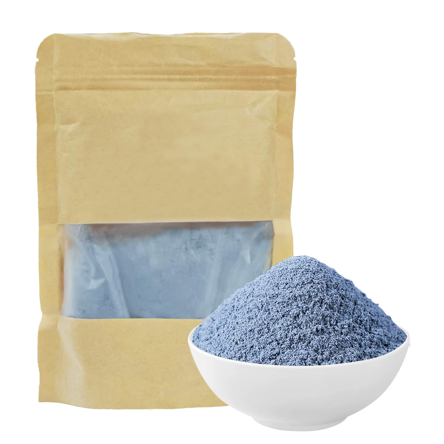 JTEDZI Butterfly Pea Flower Powder 3.5 Oz (100g) - Natural Blue & Purple Food Coloring - Blue Matcha Powder for Drinks, Baking, Smoothies, Beverages - No Sugar & Additives