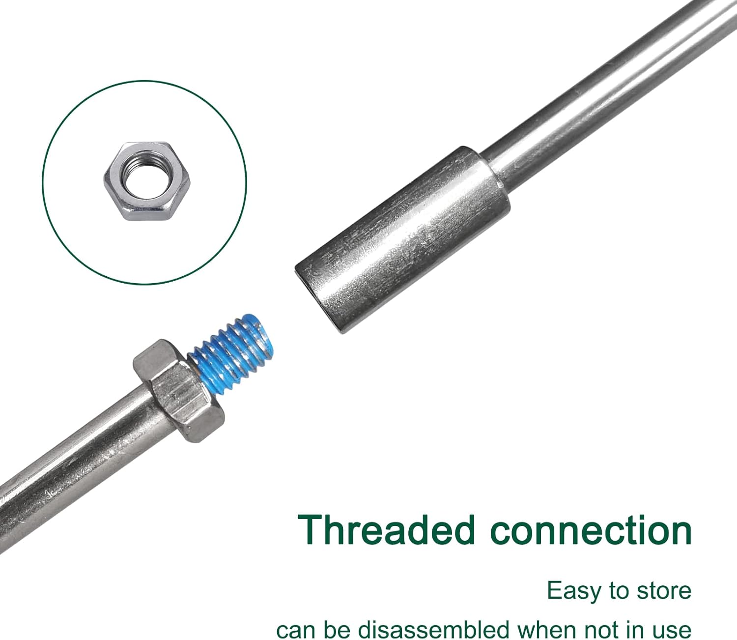 22" BBQ Ash Tool Poker Rake, Charcoal and Grill Cleaning Ash Tools for Big Green Egg, Kamado Joe and Other Charcoal Grills Corner Cleaner Accessories