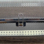 Falytemow Stainless Steel Rotisserie Grill Roaster Drum Oven Basket Oven Roast Baking Rotary for Peanut Dried Nut Coffee Beans BBQ 5.51 x 10.43 inch