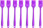 Silicone brush, Oil Brush for BBQ Kitchen Cooking Baking and Grilling (7 PCS,purple)
