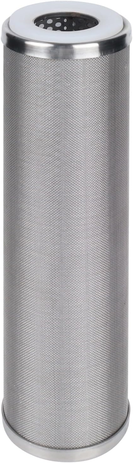 Amwater Stainless Steel Cleanable Wire Mesh Filter Cartridge 10”Length,2.5"OD(200 Micron)