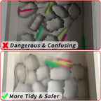 Frame Cookie Cutters 10 Shapes with 6 Cookie Scribes & 1 Storage Bag, Plaque Fondant Dough Cutters Baking Tools Kitchen Accessories for Home Daily Holiday Party