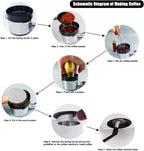 51mm Espresso Tamper Set, 5PCS Coffee Tamper Kit with WDT Tool, Coffee Stirrer, Dosing Funnel, Puck Screen 51mm Espresso Accessories Tampers Kit (Gold)