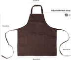 Kitchen Bib Apron for Women Men with Pockets Chef Art Aprons for Cooking Painting Pottery Ceramics