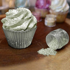 Tinker Dust - Soft Olive Green (45g 1x Shaker Jar) | Edible Glitter for Cakes, Cupcakes, Cake Pops, Drinks, Desserts by Bakell