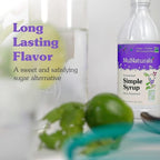 NuNaturals Stevia Simple Syrup, Sugar-Free Sweetener, Plant-Based Sugar Substitute, Zero Calorie, 16 oz